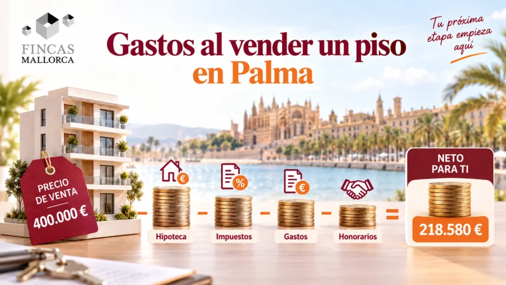 Gastos al vender un piso en Palma y cálculo del dinero neto para el propietario