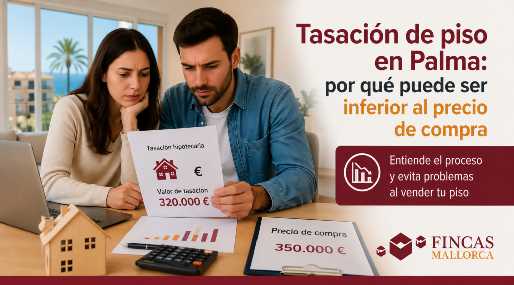 Tasacion de un piso en Palma Qué hacer si la tasación de un piso en Palma es inferior al precio de compra