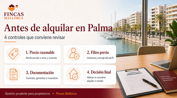 antes de alquilar en palma 4 controles logo fincas mallorca Antes de alquilar un piso en Palma conviene revisar precio, filtro, documentación y decisión final