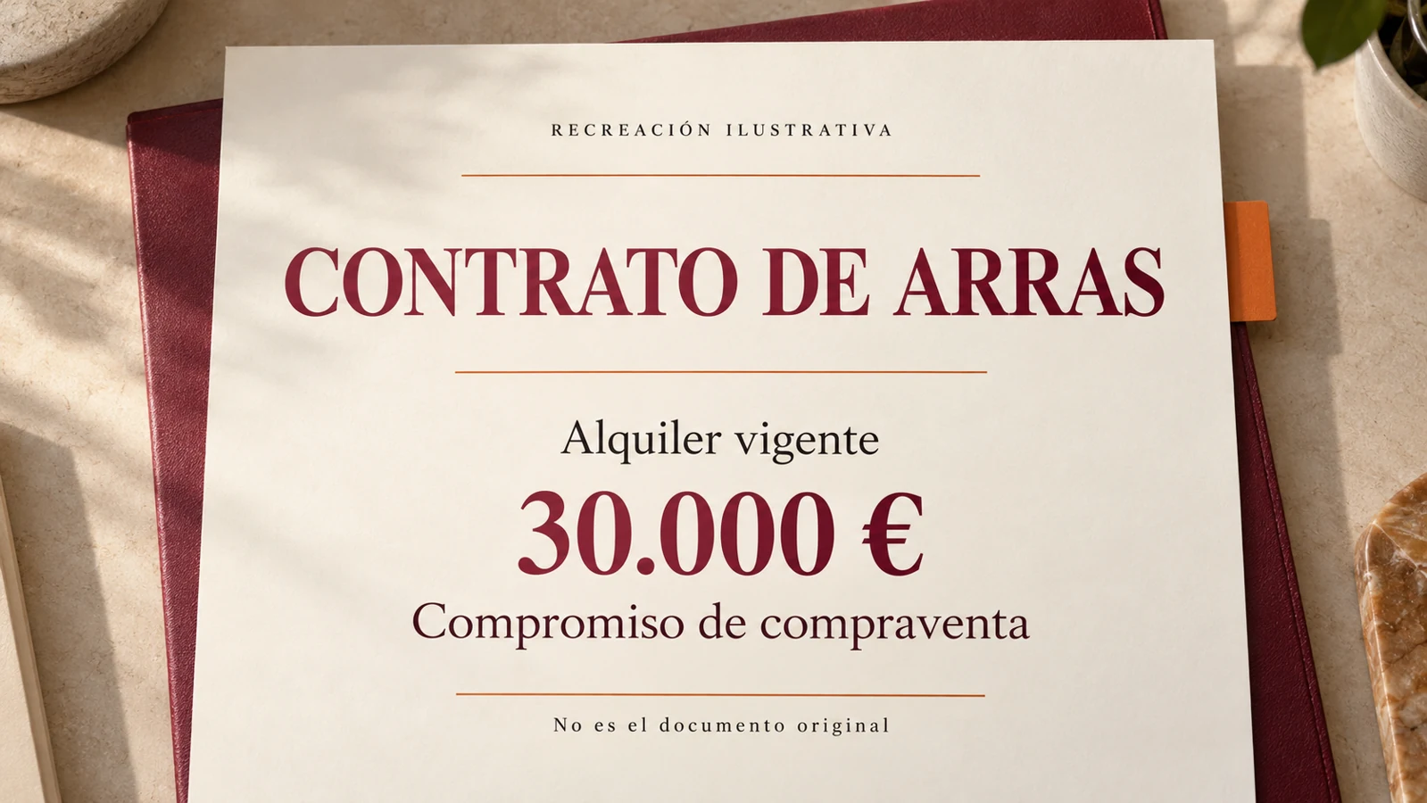 caso real arras recreacion palma Recreación de las arras de un piso alquilado: 30.000 euros y continuidad del alquiler