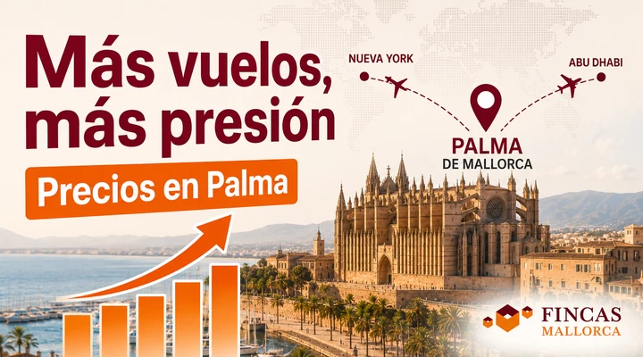 Vuelos internacionales y presión sobre los precios de la vivienda en Palma de Mallorca